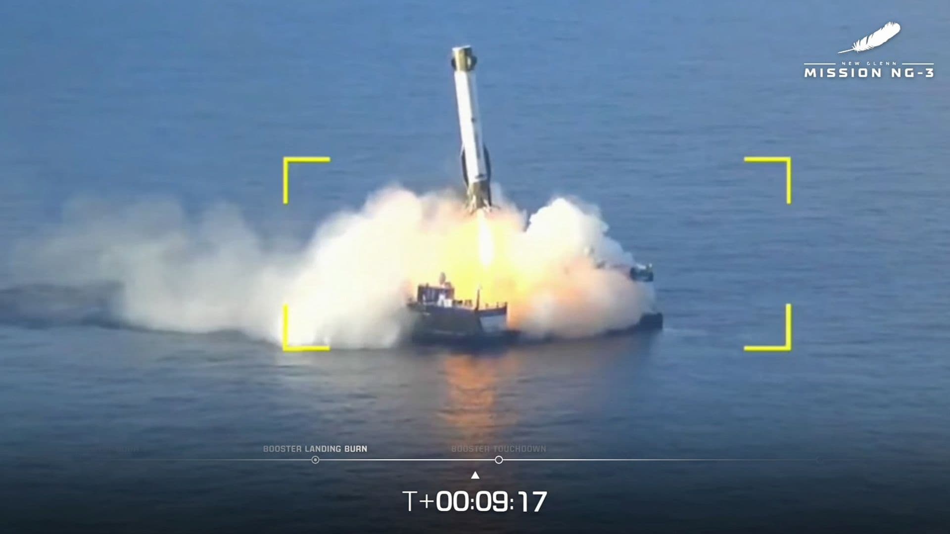 La fusée New Glenn de Blue Origin est lancée avec un booster réutilisable, mais le satellite rencontre des problèmes d'orbite