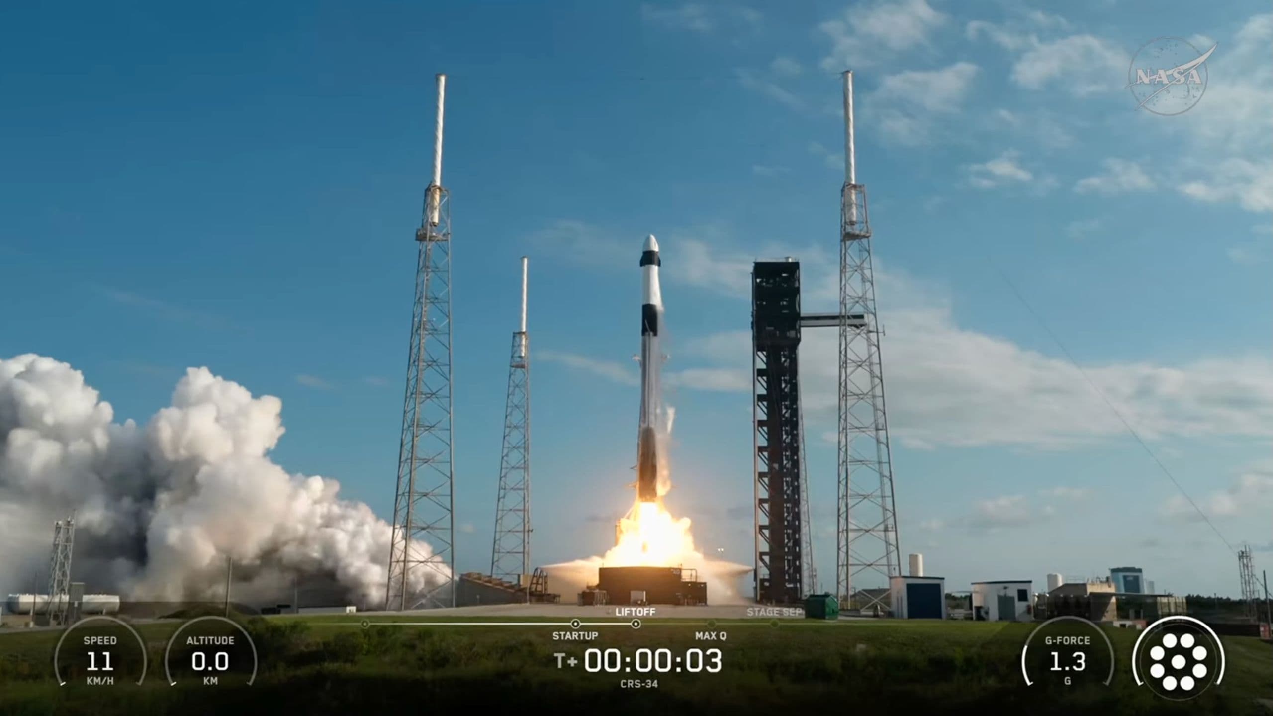 SpaceX lance avec succès une mission de fret à la station spatiale